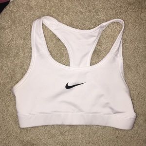 Nike Dry Fit Sports Bra White